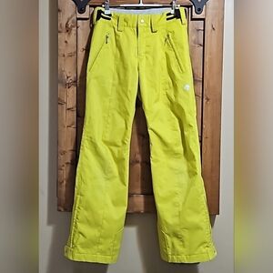 Descente Yellow Insulated Waterproof Ski Snowboard Pants Women's Size 4